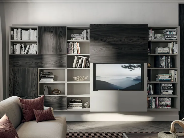 Sipario Bücherregal mit TV-Ständer von Fimar
